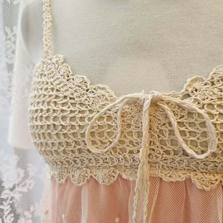 [BUNJANG] PARK GIRL Lace Layered Mini Dress M / PARK GIRL 원피스