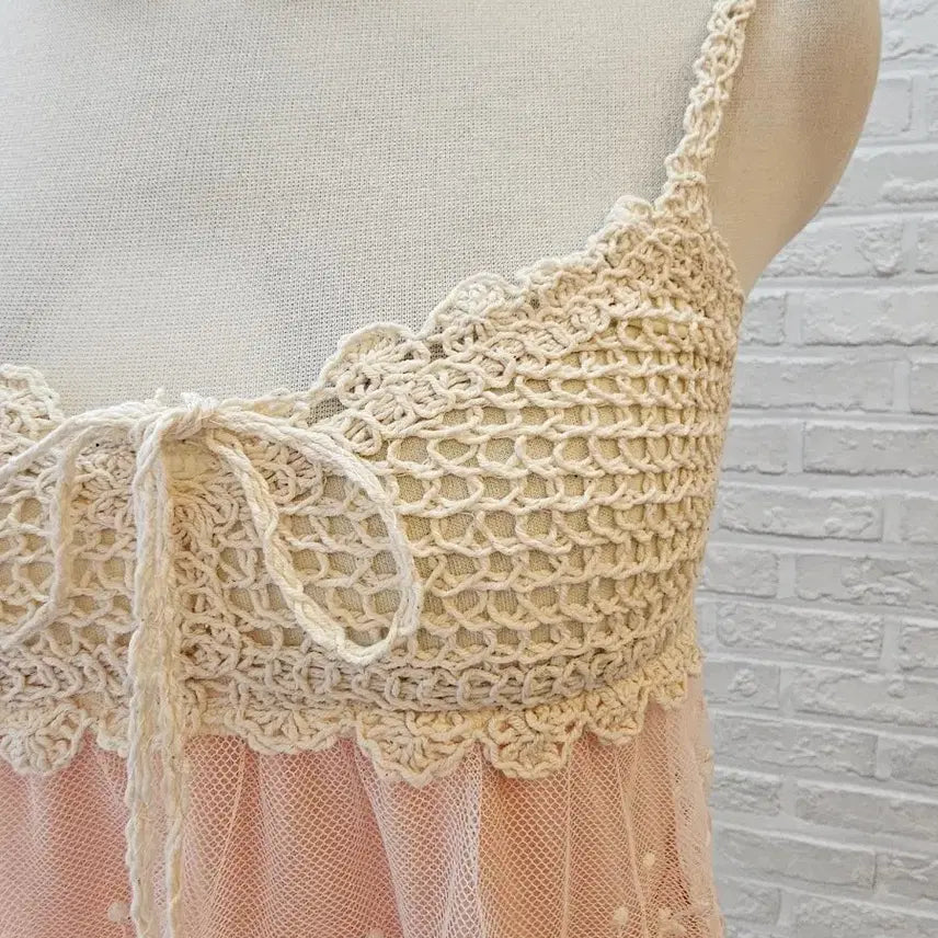[BUNJANG] PARK GIRL Lace Layered Mini Dress M / PARK GIRL 원피스