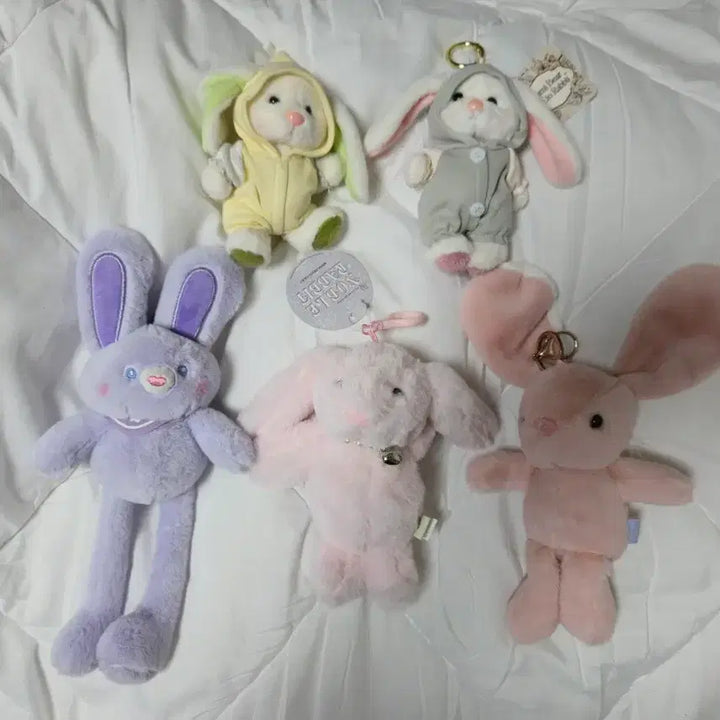 [BUNJANG] Rabbit Plush Keychain Bundle / 키링 인형 토끼 일괄 장난감