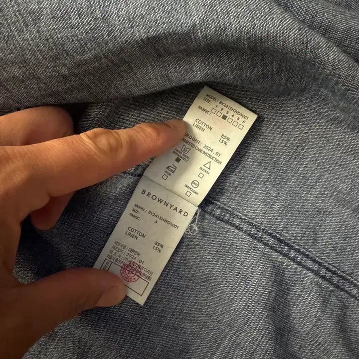 [BUNJANG] Brownyard Denim Shirt Size 3 / 브라운야드 데님셔츠 3사이즈 BROWNYARD