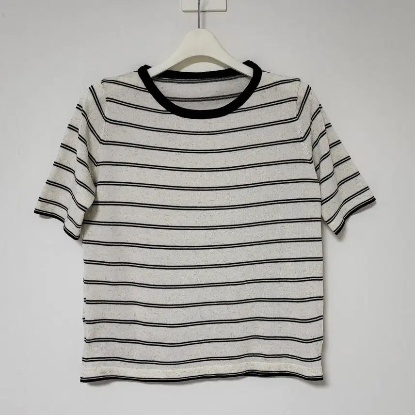 [BUNJANG] Oatmeal Stripe Knit (Size F) / 오트밀 스트라이프 니트 F