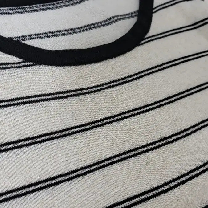 [BUNJANG] Oatmeal Stripe Knit (Size F) / 오트밀 스트라이프 니트 F