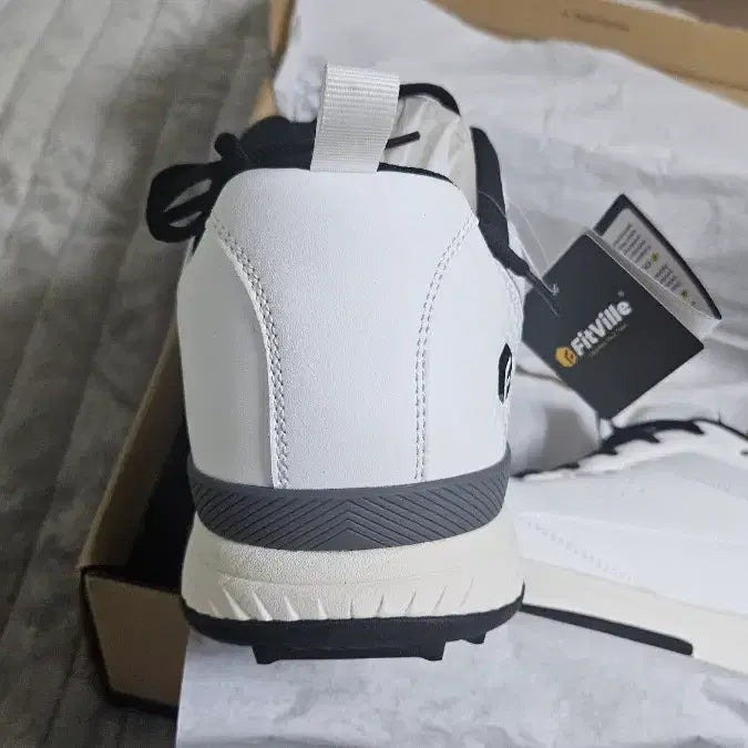 [BUNJANG] FitVille SpeedEX Golf Shoes X-Wide White (Size 305-310mm) / (빅사이즈 골프화 305-310, Xwide 발볼 /핏빌 스피드EX 골프