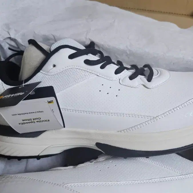 [BUNJANG] FitVille SpeedEX Golf Shoes X-Wide White (Size 305-310mm) / (빅사이즈 골프화 305-310, Xwide 발볼 /핏빌 스피드EX 골프