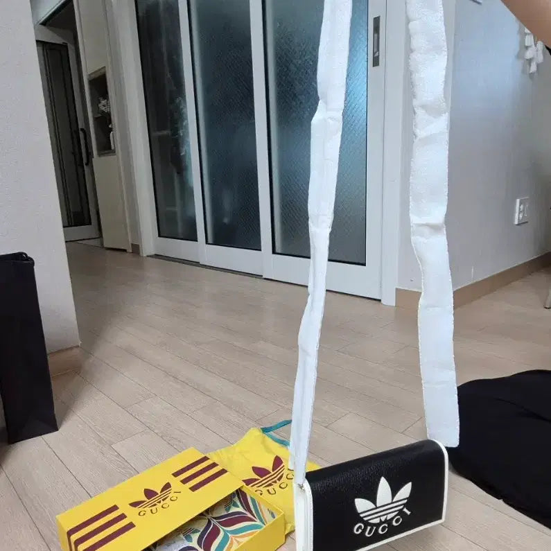[BUNJANG] Gucci x Adidas Chain Wallet Mini Bag Black / 구찌 아디다스 체인 미니 백