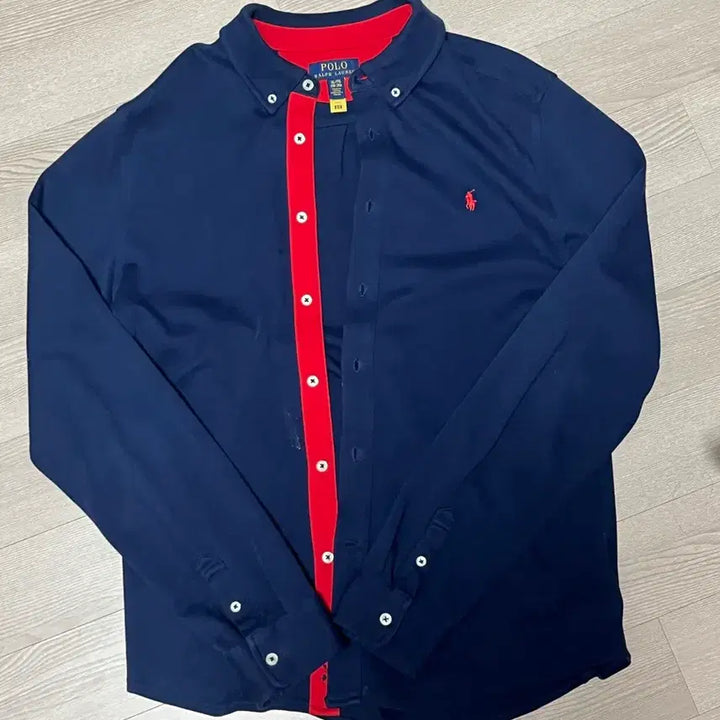 [BUNJANG] 폴로 네이비 긴팔셔츠,폴로 오렌지 반집업 니트 / 폴로 네이비 긴팔셔츠,폴로 오렌지 반집업 니트