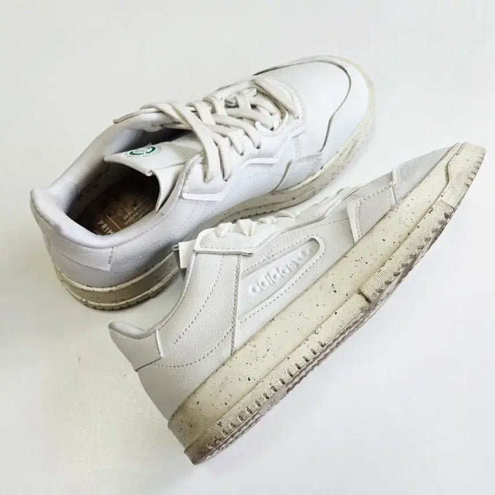 [BUNJANG] Adidas Clean Classic White Sneakers 240 / 아디다스 클린 클래식 흰색 운동화 240