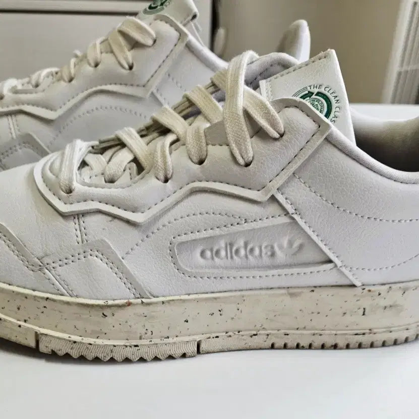 [BUNJANG] Adidas Clean Classic White Sneakers 240 / 아디다스 클린 클래식 흰색 운동화 240