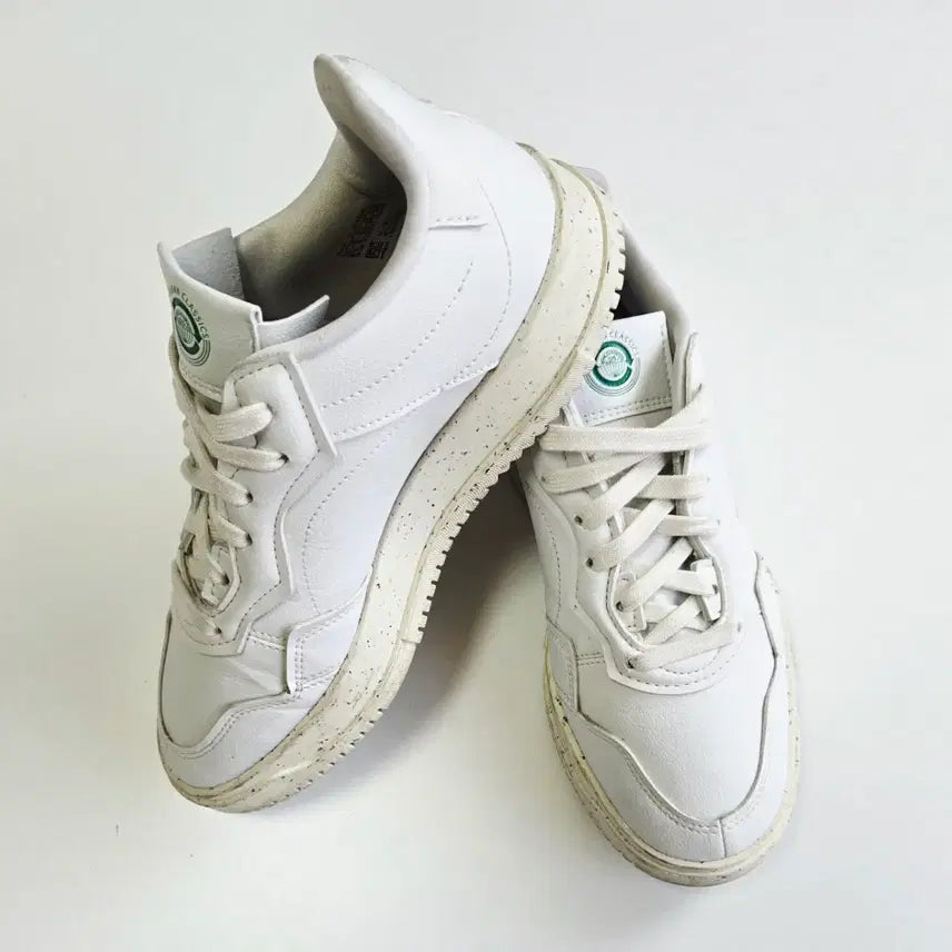 [BUNJANG] Adidas Clean Classic White Sneakers 240 / 아디다스 클린 클래식 흰색 운동화 240