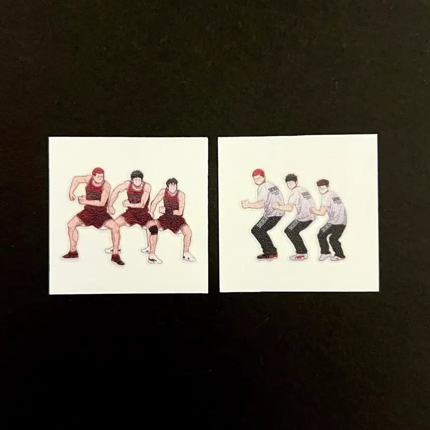 [BUNJANG] Slam Dunk Buksan Team Fool Trio Sticker Bundle / 슬램덩크 슬덩 북산 바보트리오 대만 태섭 백호 띠부띠부씰 스티커 굿즈