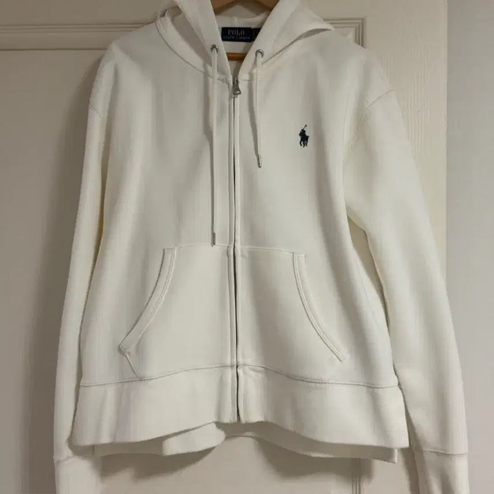 [BUNJANG] Polo Ralph Lauren White Hoodie Zip-up Boys SP / 폴로 랄프로렌 화이트 후드집업 보이즈 SP 새상품