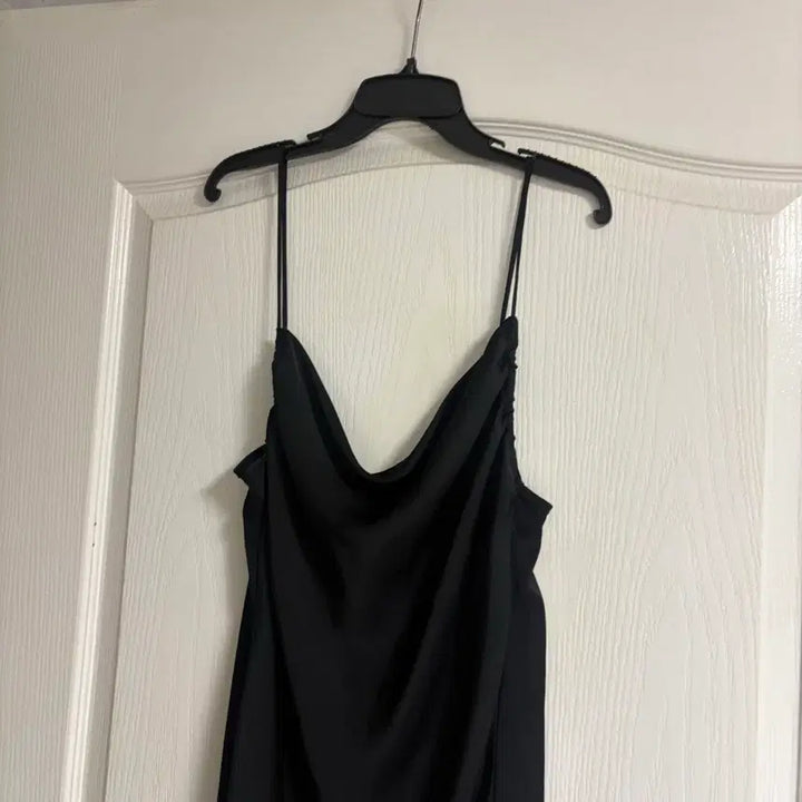 [BUNJANG] Zara Black Satin Slip Dress - Size S / Zara 자라 블랙 슬립 새틴 원피스 S