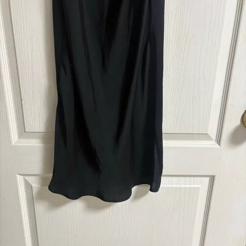 [BUNJANG] Zara Black Satin Slip Dress - Size S / Zara 자라 블랙 슬립 새틴 원피스 S