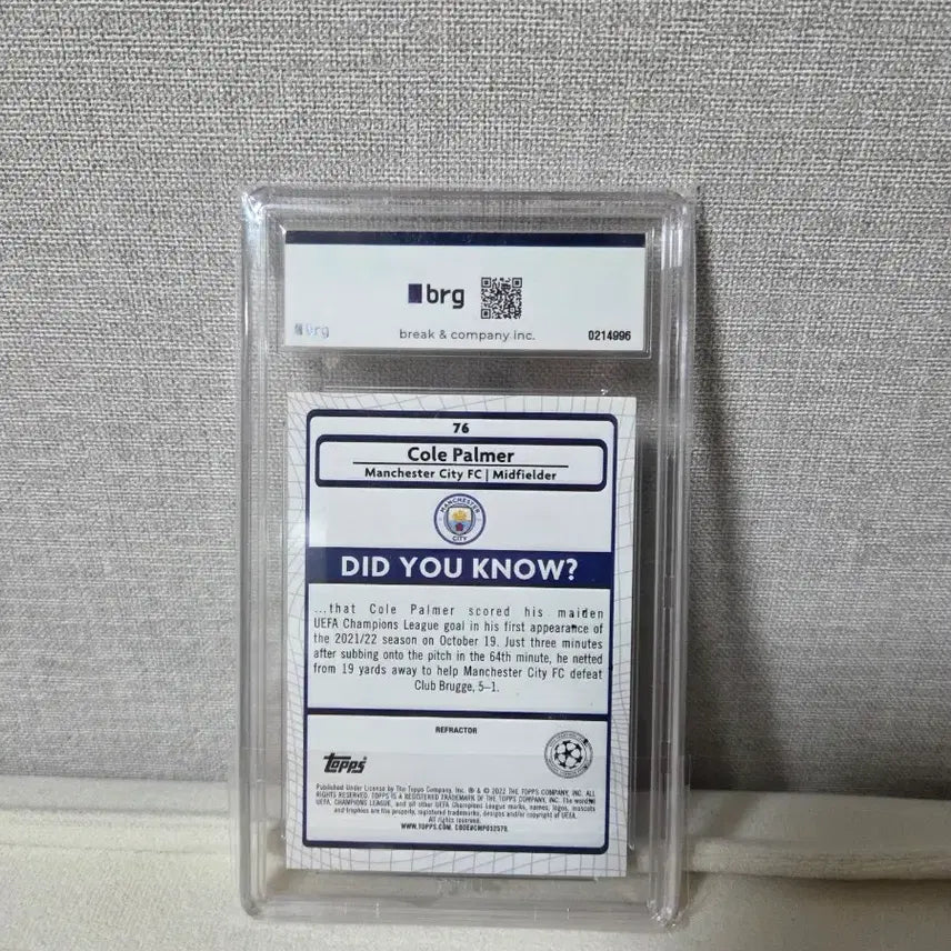 [SOLD OUT] (BRG10)2021 루키 콜파머 topps refractor
