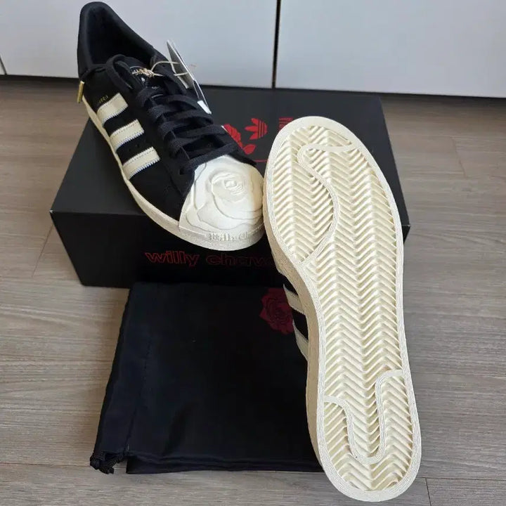[BUNJANG] Adidas x Willy Chavarria Superstar Core Black Cream White / [260] 아디다스 x 윌리 차바리아 슈퍼스타 코어 블랙 크림 화이트