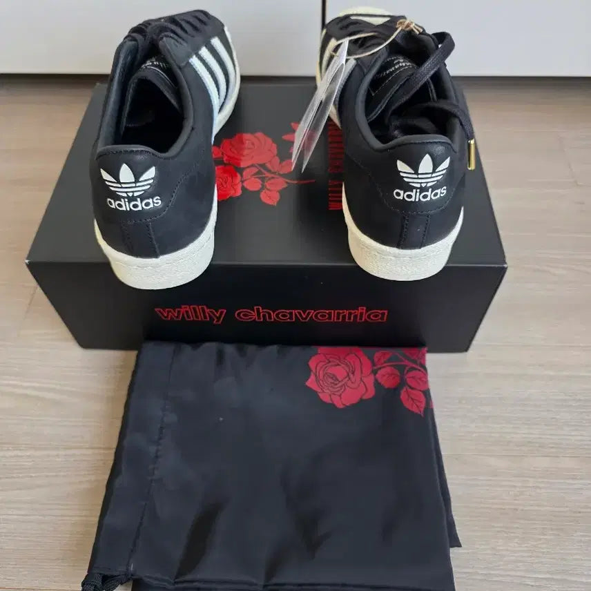 [BUNJANG] Adidas x Willy Chavarria Superstar Core Black Cream White / [260] 아디다스 x 윌리 차바리아 슈퍼스타 코어 블랙 크림 화이트