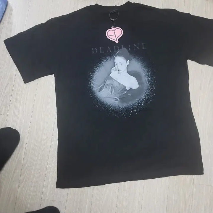 [BUNJANG] Deadline Black Short Sleeve T-Shirt / 데드라인 블랙 반팔 티셔츠