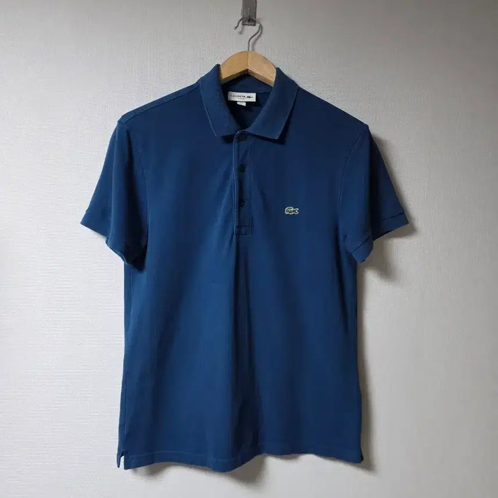 [BUNJANG] Lacoste Blue Short Sleeve Polo Shirt Size 105 Slim Fit / 라코스테 블루 반팔 카라티  사이즈 105 슬림핏