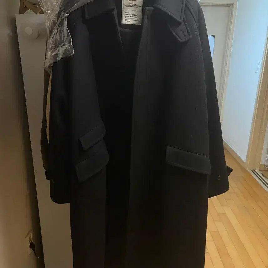 [BUNJANG] Beslow Cashmere Balmacaan Overfit Coat / 새제품 비슬로우 캐시미어 발마칸 코트 오버핏 블랙 XL