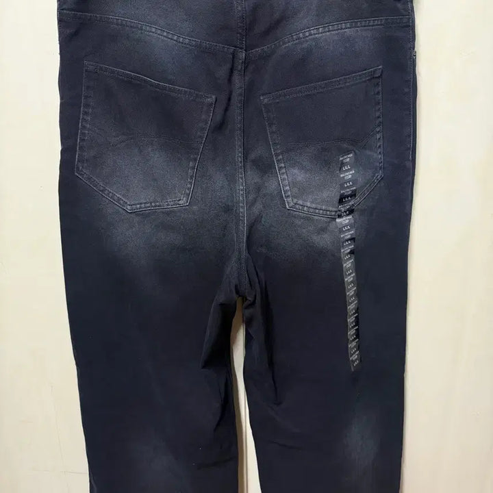 [BUNJANG] Balenciaga Denim Size Sticker Baggy Pants Black / [L] 발렌시아가 데님 사이즈 스티커 배기 팬츠 블랙