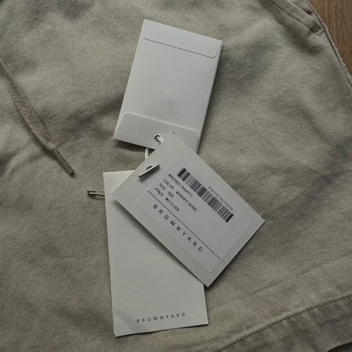 [SOLD OUT] 브라운야드 워시드 숏 팬츠 베이지 4사이즈