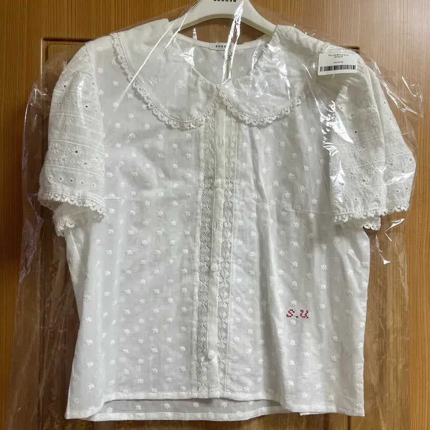 [BUNJANG] Sunsoo Mix Lace Blouse White (M Size) / 순수 Mix Lace Blouse White (38/M사이즈)