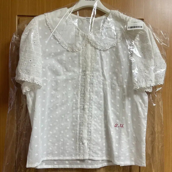 [BUNJANG] Sunsoo Mix Lace Blouse White (M Size) / 순수 Mix Lace Blouse White (38/M사이즈)