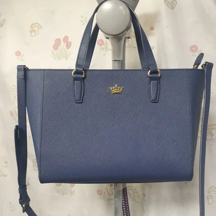 [BUNJANG] J.ESTINA Navy Leather Shoulder Bag / 제이에스티나   숄더백