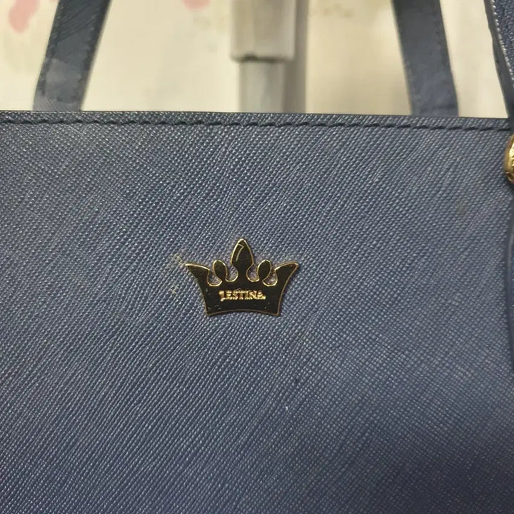 [BUNJANG] J.ESTINA Navy Leather Shoulder Bag / 제이에스티나   숄더백