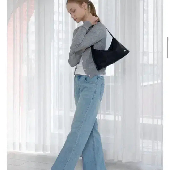 [BUNJANG] GOSE Handbag Evelyn Nylon Shoulder Bag / 고세핸드백 에블린 숄더백 (나일론)