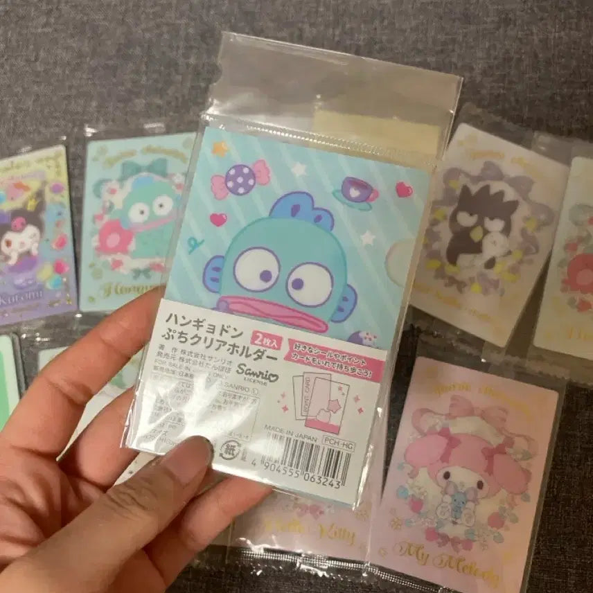 [SOLD OUT] 산리오 웨하스 카드 굿즈 일괄(한교동 키티 마이멜로디 쿠로미 폼푸 코기뮹