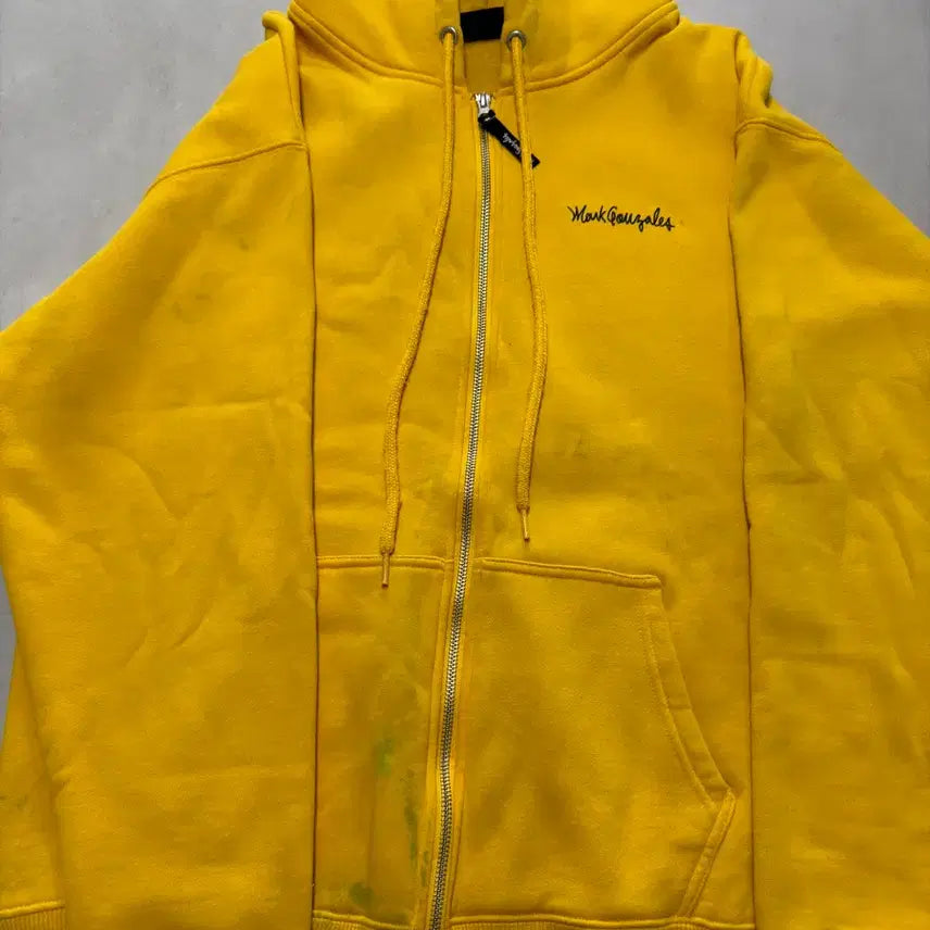 [BUNJANG] Mark Gonzales Yellow Hoodie / 급처 마크곤잘레스 후드집업 판매