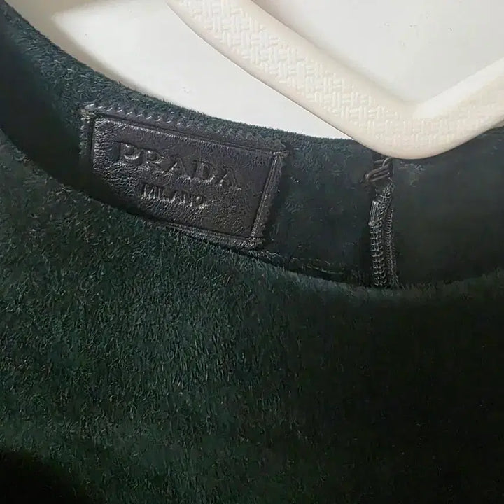 [BUNJANG] PRADA Suede Short-Sleeve Mini Dress / 정품) 프라다 스웨이드 반팔 원피스