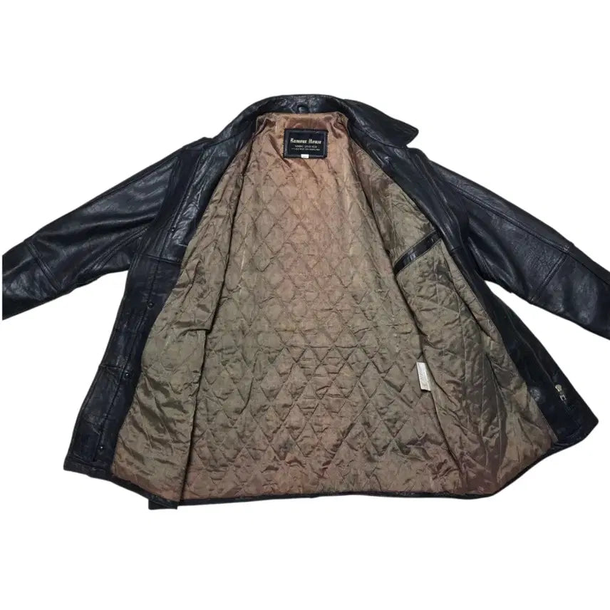 [BUNJANG] Rumor House Japanese Vintage Faux Leather Jacket / Rumor house 일본 빈티지 인조 가죽 자켓