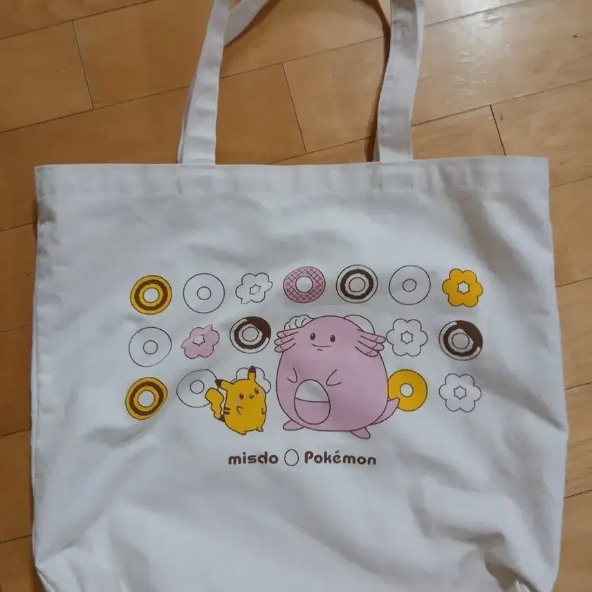 [BUNJANG] Mister Donut Pokemon Eco Bag / 미스도 포켓몬 에코백 캔버스백
