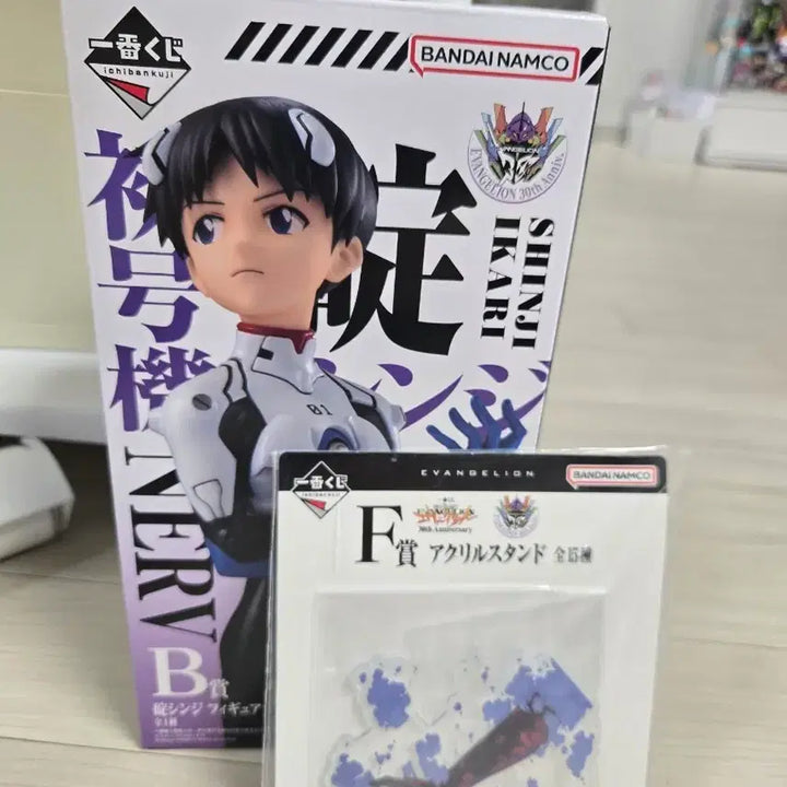 [BUNJANG] Bandai Evangelion Ikari Shinji Figure + Acrylic Stand / 반다이 에반게리온 이카리 신지 피규어 B상 + 아크릴 스탠드