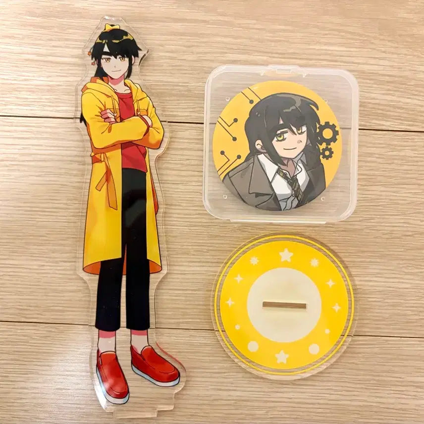 [SOLD OUT] 픽셀리 뜰팁 각별 아크릴 스탠드 + 미수반 캔뱃지 일괄