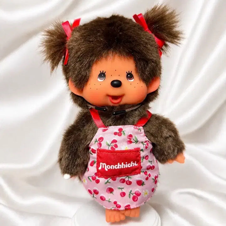 [BUNJANG] Monchhichi Doll Cherry Girl Apron / 앞치마 체리걸 몬치치 인형
