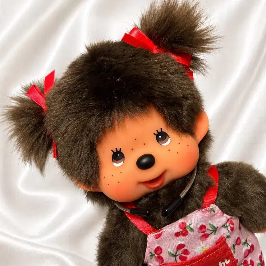 [BUNJANG] Monchhichi Doll Cherry Girl Apron / 앞치마 체리걸 몬치치 인형
