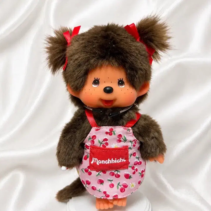 [BUNJANG] Monchhichi Doll Cherry Girl Apron / 앞치마 체리걸 몬치치 인형