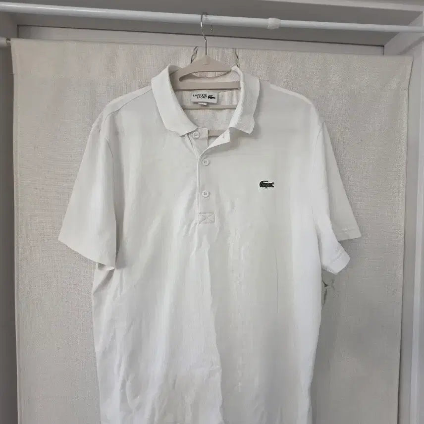 [BUNJANG] Lacoste Sport Short Sleeve Polo T-Shirt White L / L)라코스테 스포츠 반팔 폴로티 화이트