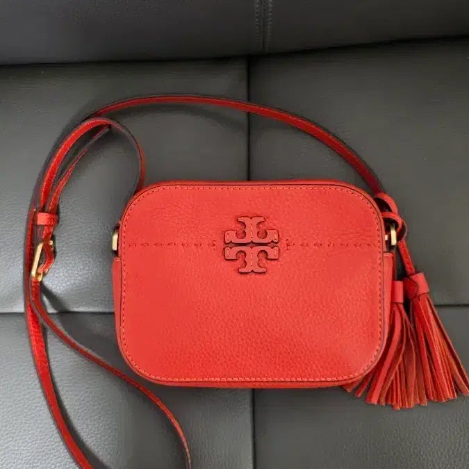 [BUNJANG] Tory Burch McGraw Camera Bag Red / 토리버치2018SS 맥그로우 카메라백 레드
