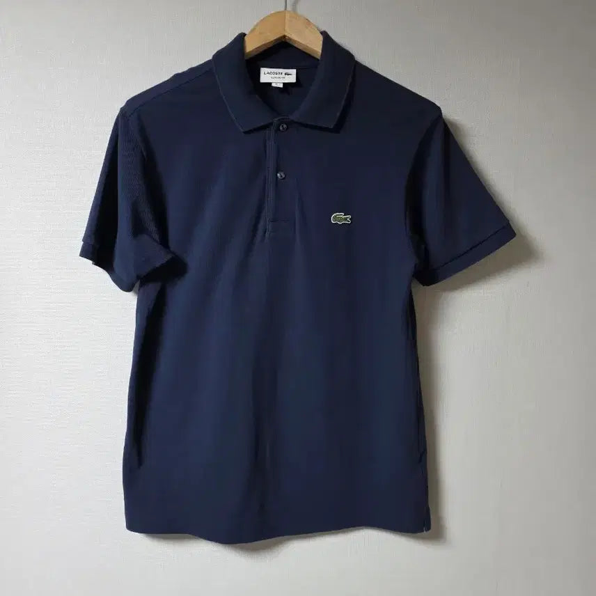 [BUNJANG] Lacoste Navy Short Sleeve Polo T-Shirt Size 100 / 라코스테 네이비 반팔 폴로티셔츠  사이즈 100