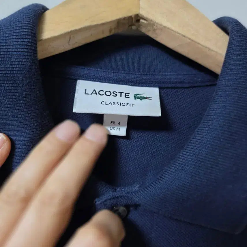 [BUNJANG] Lacoste Navy Short Sleeve Polo T-Shirt Size 100 / 라코스테 네이비 반팔 폴로티셔츠  사이즈 100