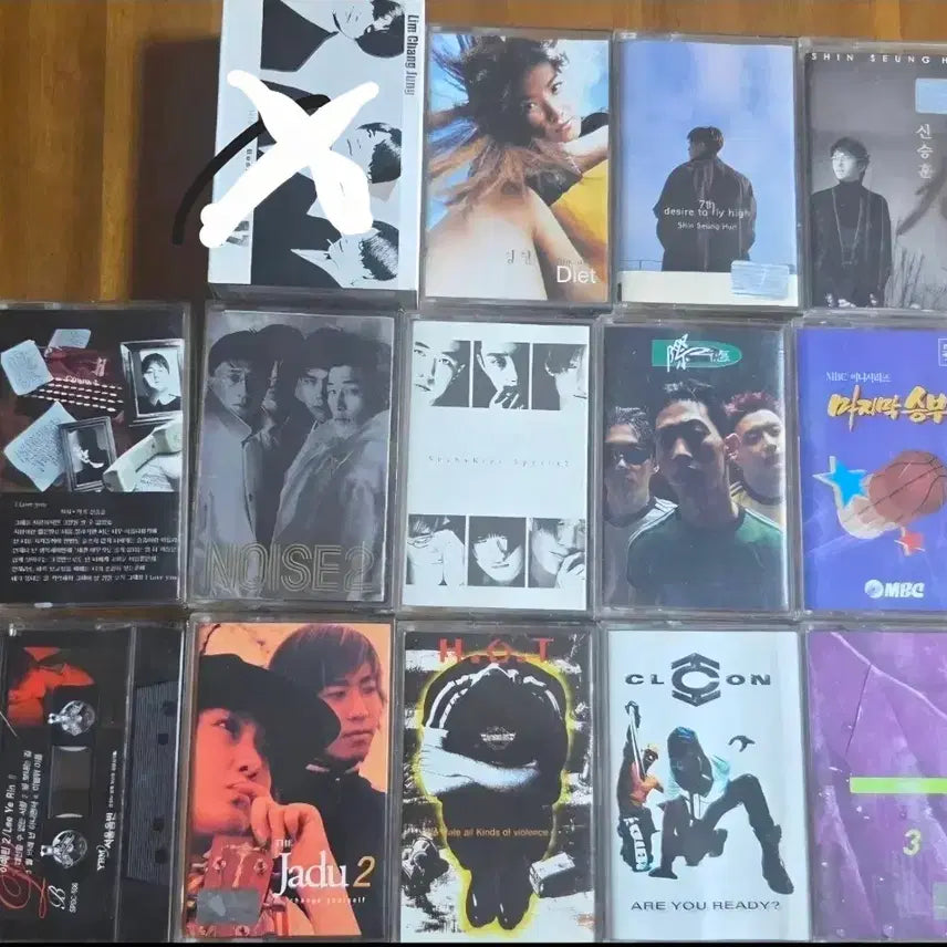 [BUNJANG] 90s K-Pop &amp; Korean Pop Cassette Tape Bundle Set / (일괄)카세트테이프 모음 (인기가요/옛날음악)