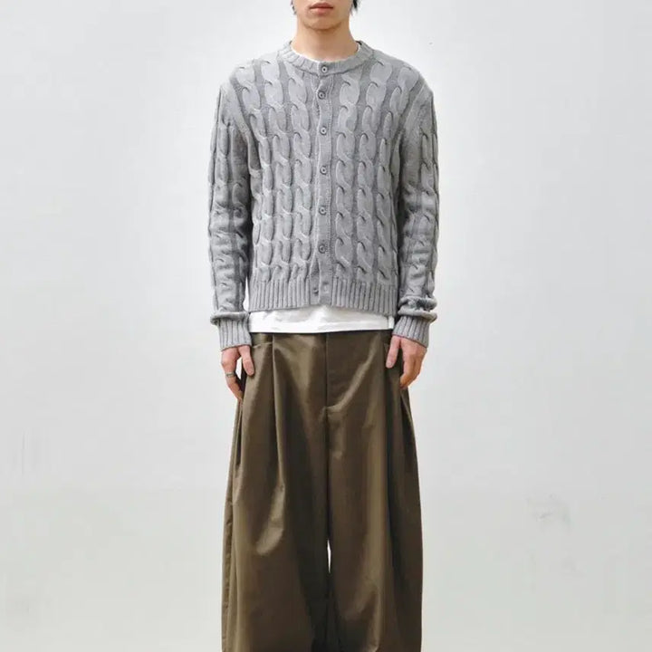 [BUNJANG] Intempo Mood Drape Pocket Wide Slacks / [인템포무드] 드레이프 포켓 와이드 슬랙스