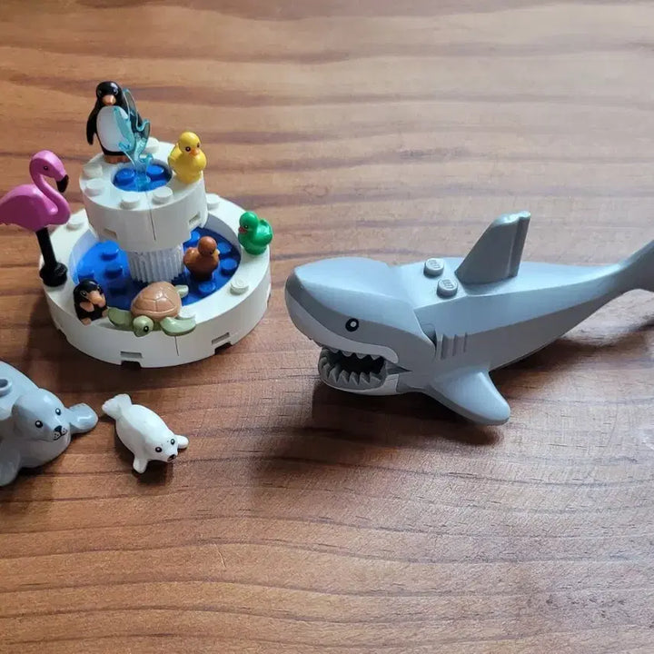 [BUNJANG] Lego Authentic Marine Animal 10 Species and Custom Fountain / 레고 정품 해양동물 10종 및 자작분수