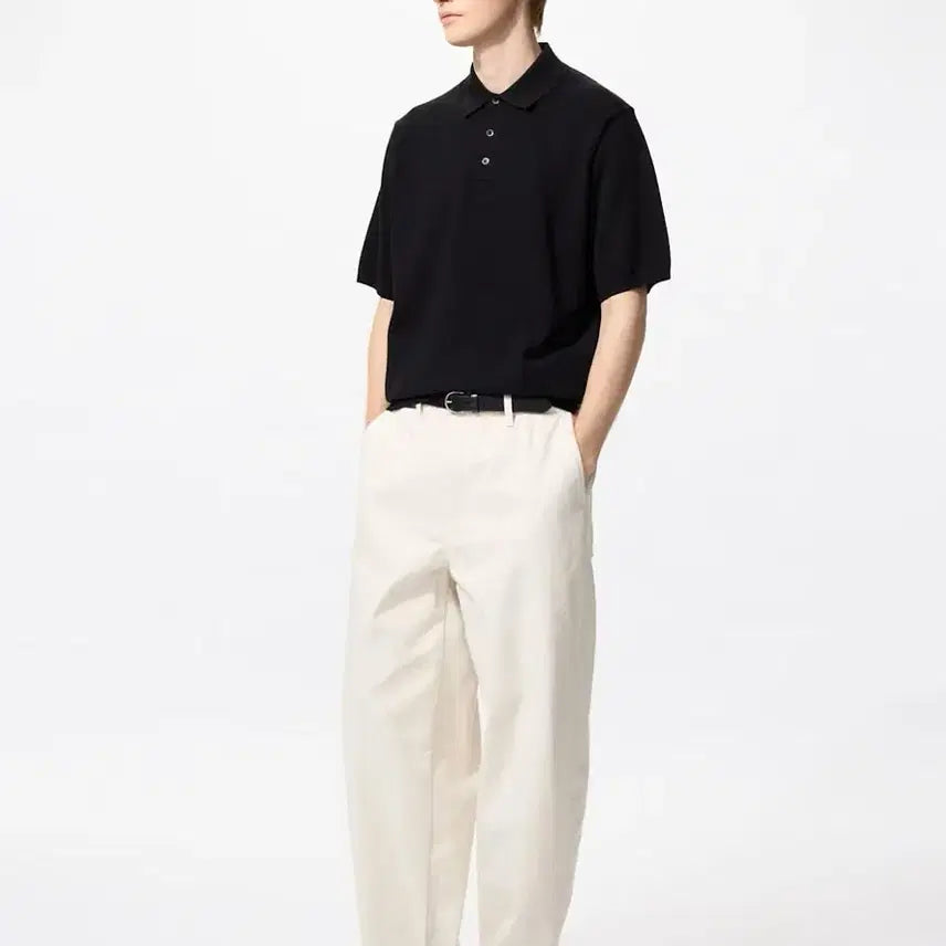 [BUNJANG] Uniqlo Wide Tapered Jeans Natural Color (Size M) / [M/30~34] 유니클로, 와이드 테이퍼드 진 / 네추럴컬러