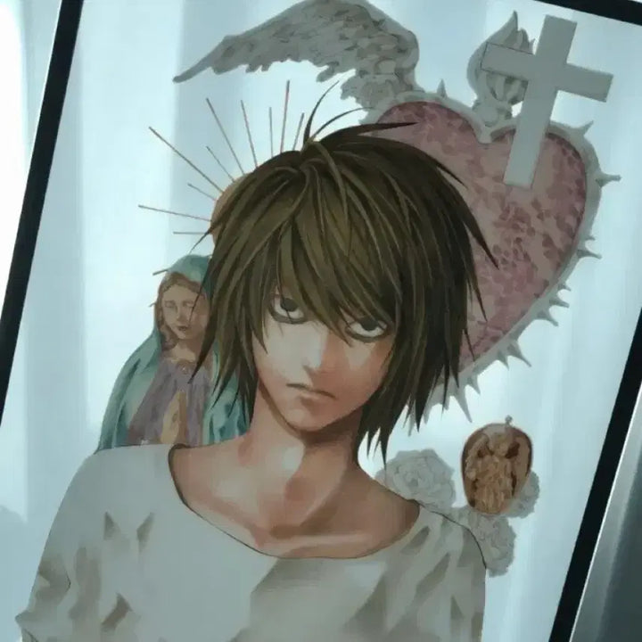 [BUNJANG] Death Note L Acrylic Board / 데스노트 L 쿠지 C상 엘 아크릴 보드 양도