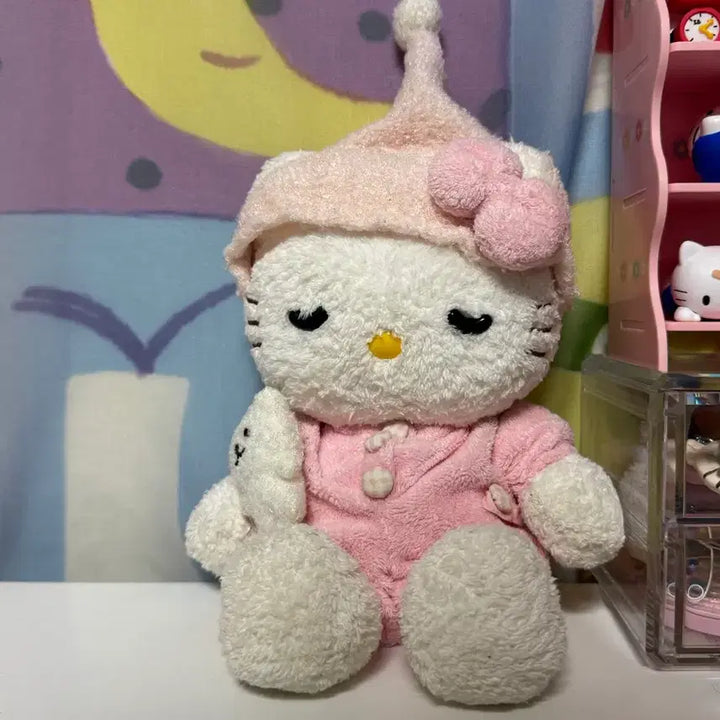 [BUNJANG] Vintage Oyasumi Kitty Plush / 고전 오야스미키티